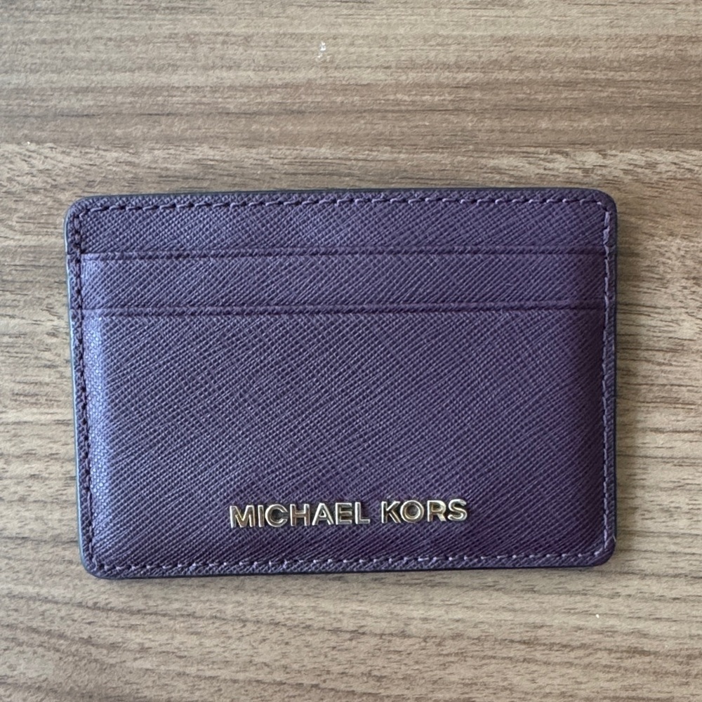 Michael Kors Deep Purple Card Holder